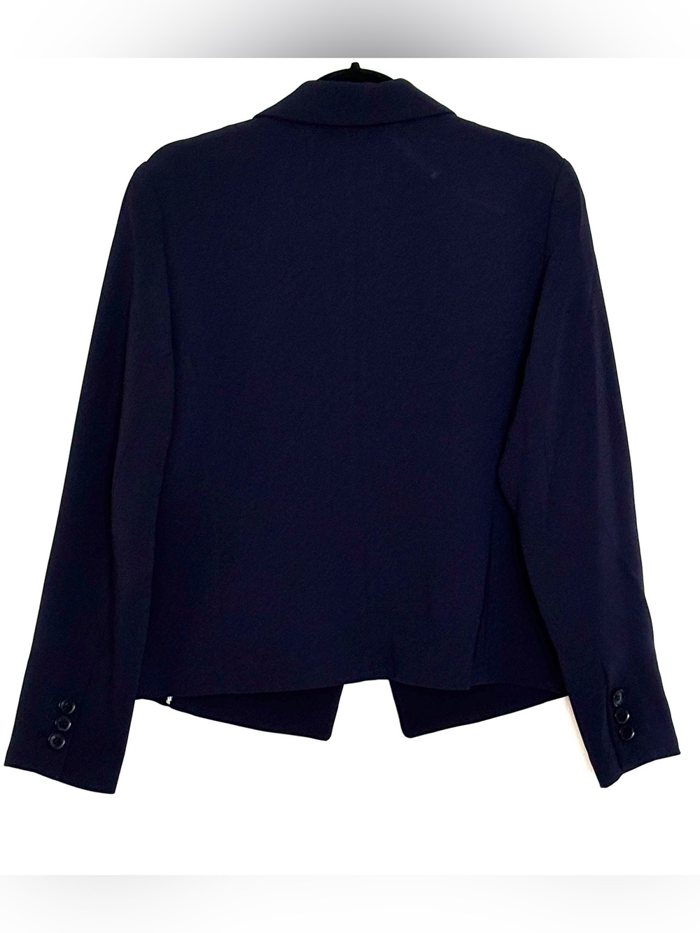 Talbots Petite Navy Blue Single-Button Blazer Size 14P - Picture 2 of 4